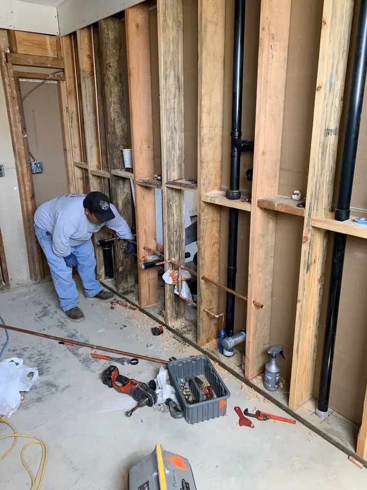 Commercial rough-in plumbing for Trenchless Sewer Repair in Huntington